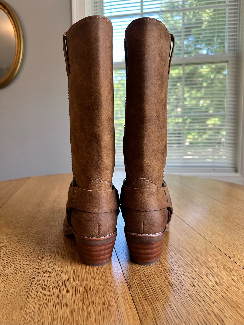 Frye and Co Lorrie Harness 12 Tan Boots Women’s Size 6 - Picture 6 of 11